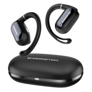 Monster AC322 Open Ear Bluetooth Headphones Wireless Earhook 36H IPX5